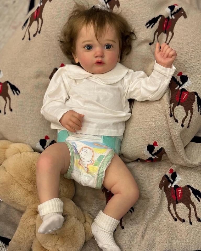 Black Reborn Baby Dolls 23in Realistic Toddler Cloth Body Baby Doll Girl Gift