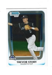 2011 Bowman Chrome Draft Prospects #BDPP84 Trevor Story COLORADO ROCKIES - Picture 1 of 2