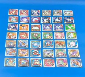 Lot 42 Pokemon Card vintage retro sticker Holo 1998 Japanese - Picture 1 of 4