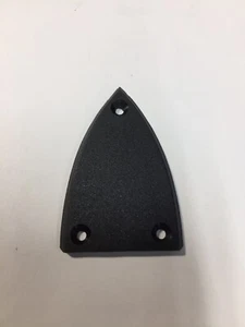 (1) Black Truss Rod Cover Guitar Bass Acoustic Basic Pointed Triangle Shape - Picture 1 of 2