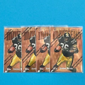 1997 Finest #80 Jerome Bettis Lot of (4) w/ Coating Pittsburg Steelers - Picture 1 of 3