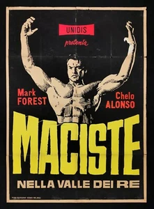 MACISTE NELLA VALLE DEI RE manifesto poster Mark Forest Chelo Alonso Peplum E26 - Foto 1 di 2