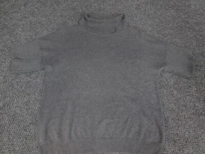 Coldwater Creek Womens Sweater Large Gray Pullover turtleneck classic cotton - Picture 1 of 14