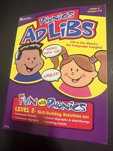 Phonics Ad Libs, Level 2 (Grades 2-3) - Paperback By Stephanie Herbek - GOOD - Foto 1 di 2