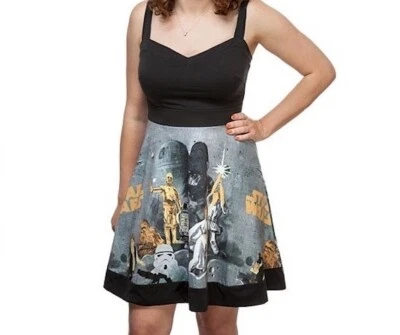 Star Wars Her Universe Tank Skater Dress Knit Stretch NEW SM MED - Image 1 of 4