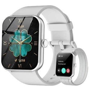 Montre Connectée pour Femme/Homme Étanche Smartwatch Bluetooth iPhone Samsung Android - Photo 1 sur 10