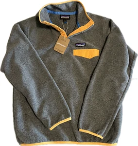 ✨Patagonia Synchilla Snap-T Pullover. Damen klein. Nickel mit Apricot. WARM - Bild 1 von 7