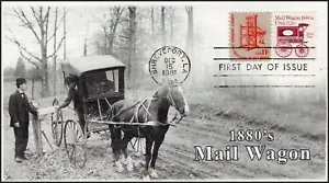 AO-1903, 1981, Mail Wagon 1880’s, Add-on Cachet, First Day Cover, SC 1903, - Picture 1 of 1