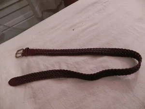 Old Navy Kids, Genuine Leather Brown Woven Braided Belt - Picture 1 of 7