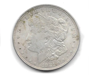 1921 United States Morgan Silver Dollar $1 COIN 90% Ag Circulated KM110 Item B - Picture 1 of 2