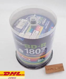 Verbatim VBR130RP100SV4 Blank Printable Blu-ray BD-R Discs 25GB 1-6x 100-Pack - Picture 1 of 9