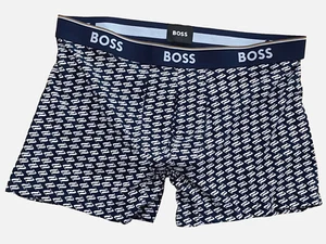 Boxer uomo BOSS (by HUGO BOSS) cotone elasticizzato AOP GRANDE (35"-36") **NUOVO** - Foto 1 di 5