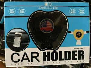 Gray Air Vent Cellphone Holder For Car Single Handed Cradle USA Fast Ship - Picture 1 of 2