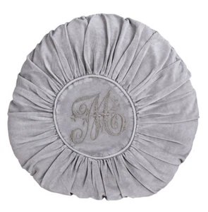 Kissen Shabby Chic Dekokissen Rund Sitzkissen Stuhlkissen Samtkisen Sofakissen - Bild 1 von 5