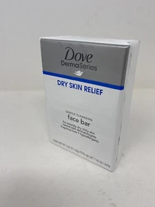 NEW Dove DermaSeries Dry Skin Relief Gentle Cleansing Face Bar - Picture 1 of 3