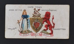 1910 Wills's Cigarette Card Arms of the British Empire Series No. 3 Cape Town - Picture 1 of 2