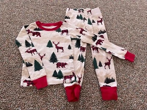The Children's Place Boys Deer Trees Winter PJs Size 4 - Picture 1 of 4