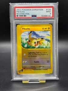 Pokemon - PSA 9 - Pikachu - Reverse Holo - #124 - Expedition - Picture 1 of 2