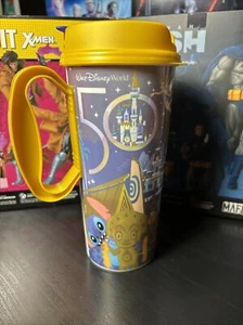 Walt Disney World Resort 50th Anniversary Refillable Resort Mug Gold lid Mickey - Bild 1 von 3