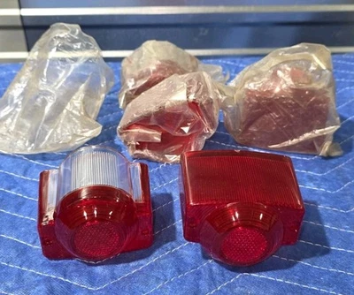 Vintage NOS Honda CA77 CA95 CB72 CB77 CB92 CL72 S90 tail light red Lens OEM - Image 1 of 4
