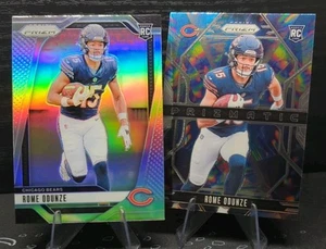 2024 Prizm Rome Odunze Rookie Silver Holo Prizm Clean w/Prizmatic RC Bears - Picture 1 of 4