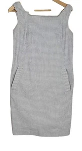 Brooks Brothers Lanificio Campore Italien Gingham Karo Damen Kleid Größe 0  - Bild 1 von 7