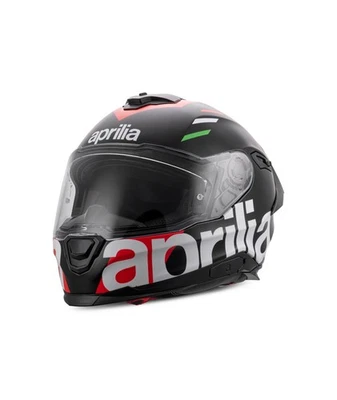 Aprilia Integralhelm - schwarz/silber/grün/rot