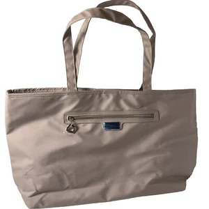 Bella Russo Large Tan Faux Leather Tote Bag Weekender Travel Bag - Picture 1 of 10
