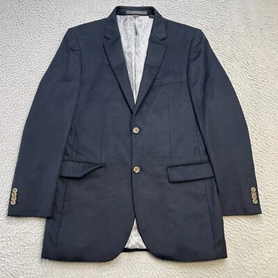 Indochino Blazer Mens 40 Dark Navy Blue 100% Cashmere Jacket Sport Coat Bespoke - Image 1 of 4