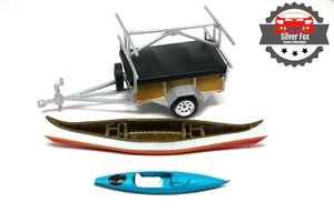 Remolque de transporte para canoa/kayak escala 1:64 modelo de coleccionista diecast - Imagen 1 de 6