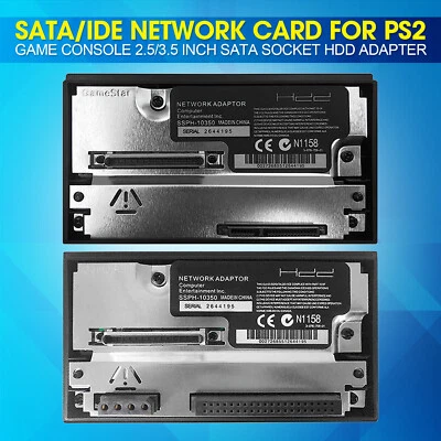 SATA/IDE Network Card for PS2 Game Console 2.5/3.5 in SATA Socket HDD Adapter ab - Image 1 of 4