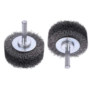 2pcs 2inch Stainless Steel Wire Wheel Brush 1/4" Shank for Die Grinder Polish - Picture 1 of 8