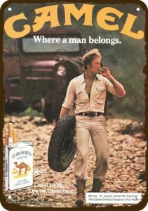 Jeep 1981 cigarrillos Camel Man Camel De colección aspecto decorativo réplica de metal - Imagen 1 de 1