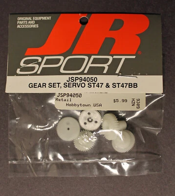 JR SPORT JSP94050 SERVO GEAR SET ST47 ST47B RC VEHICLE ORIGINAL EQUIPMENT PARTS - Image 1 of 2