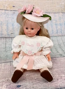 VTG Corolle 1989 Catherine Refabert Girl Toddler 17" Doll Blond Hair - France - Picture 1 of 22