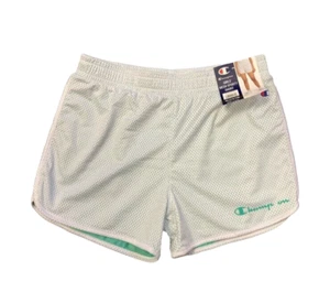 Champion Girls' Mesh Sporty Short Size 14/16 Bright White, Green, Pull On NWT - Picture 1 of 8