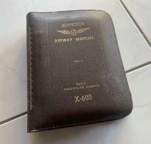 JEPPESEN AIRWAY MANUAL X-603 X603 Radio Procedure Charts Vol. 2 in Orig. Binder - Imagen 1 de 7