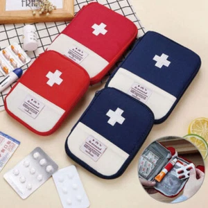 Mini Medical Emergency Pouch Travel Pill Bag Box First Outdoor Case  Kit    Aid - Picture 1 of 11