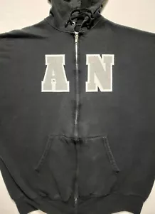AMERICAN NIGHTMARE 'AN' Full Zip / Hooded Sweatshirt Size X-LARGE - Picture 1 of 3