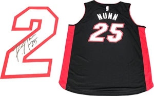 Kendrick Nunn Autographed Miami Heat Black Jersey (JSA) - Picture 1 of 4