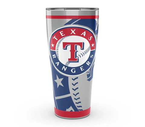 TEXAS RANGERS, 30oz STAINLESS STEEL TUMBLER FROM TERVIS  WITH LID INCLUDED Cover