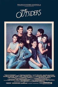 PÓSTER DE UNA HOJA DE PELÍCULA DE LOS OUTSIDERS NUEVO 24x36 C THOMAS HOWELL RALPH MACHIO - Imagen 1 de 1