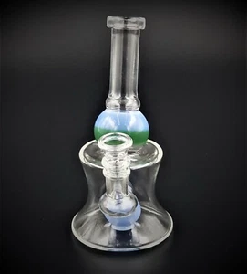 Cachimba 7" TUBO DE AGUA CON BOLA PERK GRENN/AZUL - Imagen 1 de 4