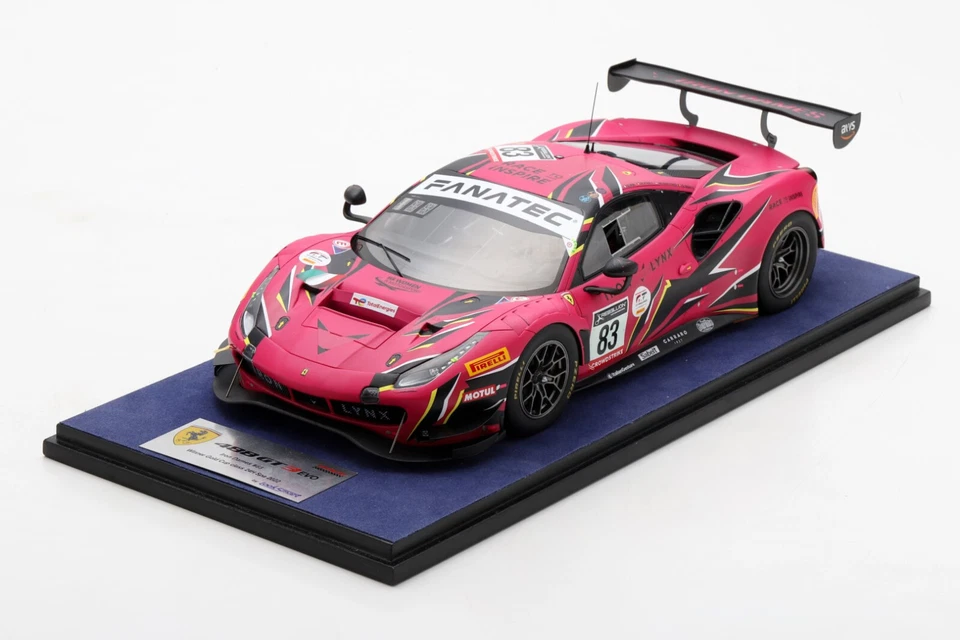 FERRARI 488 GT3 IRON LYNX 24H SPA 2022 CAR #83 LS18RC019 Looksmart - Immagine 1 di 1