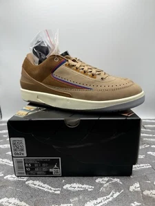 Air Jordan 2 Retro Low x Two 18 Rocky Tan-British Tan / Men’s US 8.5 DV7129-222 - Picture 1 of 5