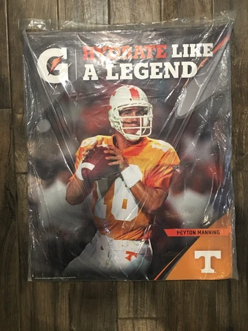 Peyton Manning Gatorade Advertising 24”x30” Display Poster Tennessee Vols Cover