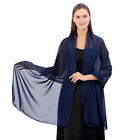Womens Elegant Chiffon Long Scarfs Wraps Shawls Cardigan Evening Dress Cover Up