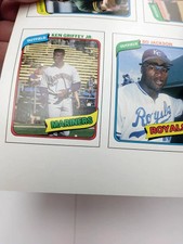 1990 BBC Magazine Uncut Sheet Ken Griffey Jr NO Mag Fold/STAPLE Nicest one EVER