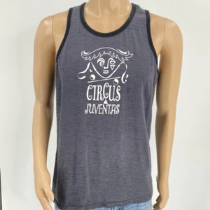 Circus Juventas Burnside Mens Tank Top Shirt Gray Heathered Coach Scoop Neck L - Picture 1 of 6