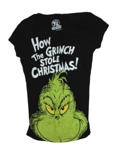 DR. SEUSS T-Shirt Size L Kids Cartoon Grinch Who Stole Christmas Cool XMAS Top - Picture 1 of 4